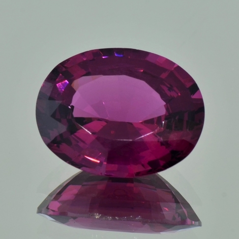 Spinel oval purple red untreated 10.84 ct