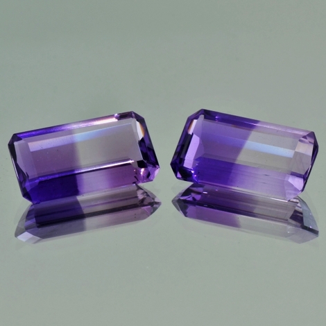 Bicolor Amethyst Duo octagon 27,67 ct Bicolor Amethyst Duo octagon 27,67 ct