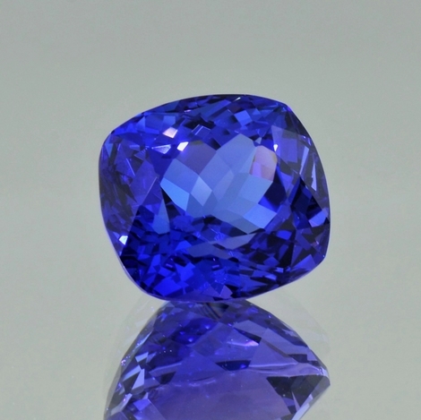 Tanzanite cushion blue 9.30 ct