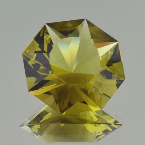 Citrin, Design-Achteck facettiert (44,22 ct.) aus Ukraine (Volodarsk)