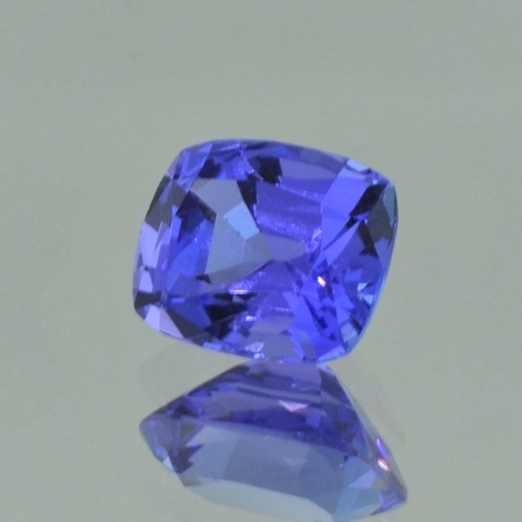 Tanzanite cushion blue 2.52 ct