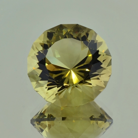 Citrin, Design-Rund facettiert (53,03 ct.) aus Ukraine (Volodarsk)