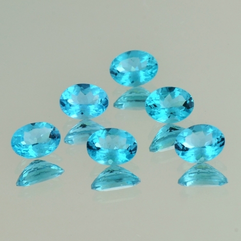 Apatit Lot, Oval facettiert (7,42 ct.) aus Afrika Apatit Lot, Oval facettiert (7,42 ct.) aus Afrika