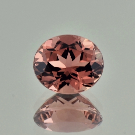 Turmalin oval bräunlich 5,76 ct