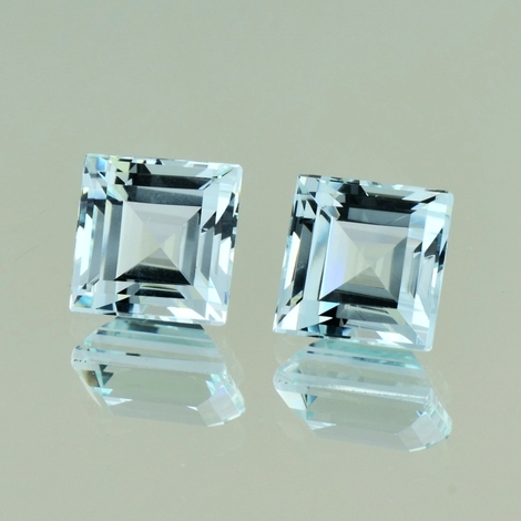 Aquamarin Duo carré zartblau 11,19 ct Aquamarin Duo carré zartblau 11,19 ct