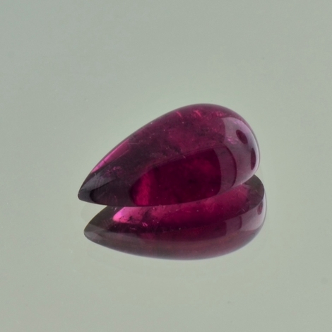 Rubellite Tourmaline cabochon pear purple red 11.63 ct