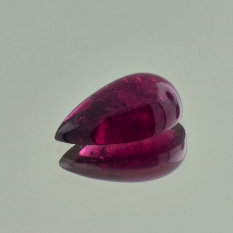 Rubellit Turmalin Cabochon Tropfen purpurrot 11,63 ct