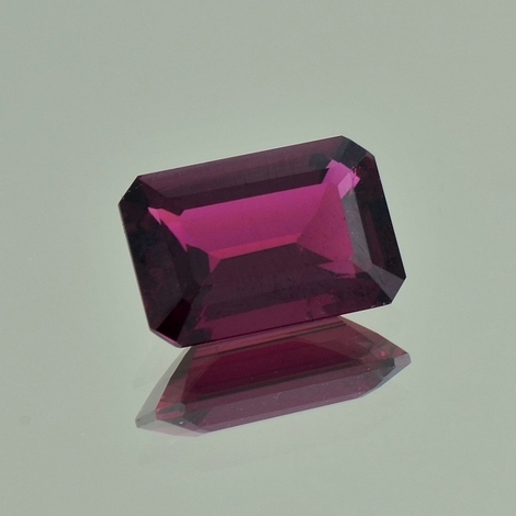 Rubellit Turmalin octagon purpurrot 5,34 ct