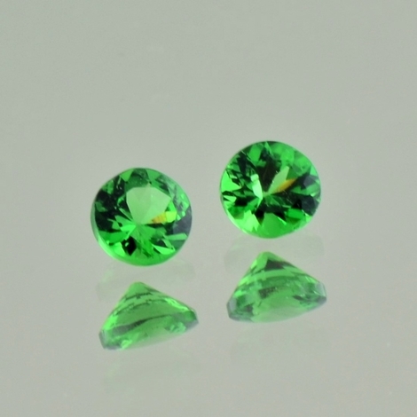 Tsavorit Duo rund grün 0,59 ct Tsavorit Duo rund grün 0,59 ct
