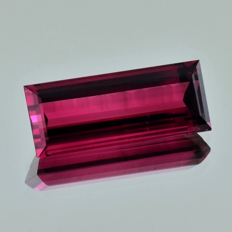 Rubellite Tourmaline rectangle purple red 26.38 ct