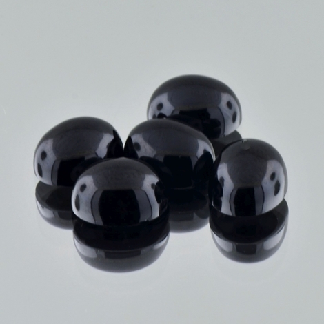Spinel Lot Cabochons oval black 20 ct