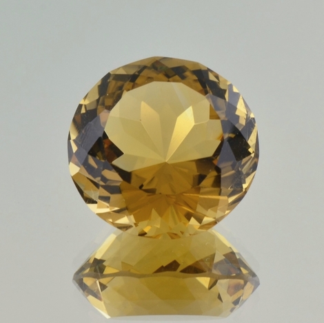 Citrin, Rund facettiert (48,87 ct.) aus Brasilien