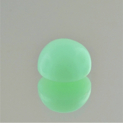 Chrysopras, Rund Cabochon (8,73 ct.) aus Brasilien Chrysopras, Rund Cabochon (8,73 ct.) aus Brasilien
