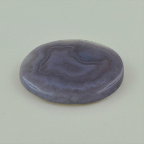 Chalcedony cabochon round blue violet 64.17 ct