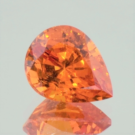 Mandarin Garnet pear orange 9.33 ct. Mandarin Garnet pear orange 9.33 ct.