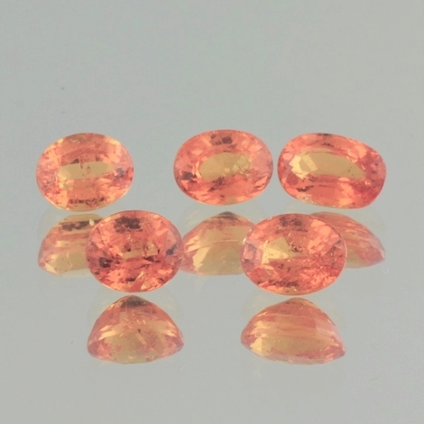 Mandarin Granat Lot oval orange 8,56 ct. Mandarin Granat Lot oval orange 8,56 ct.