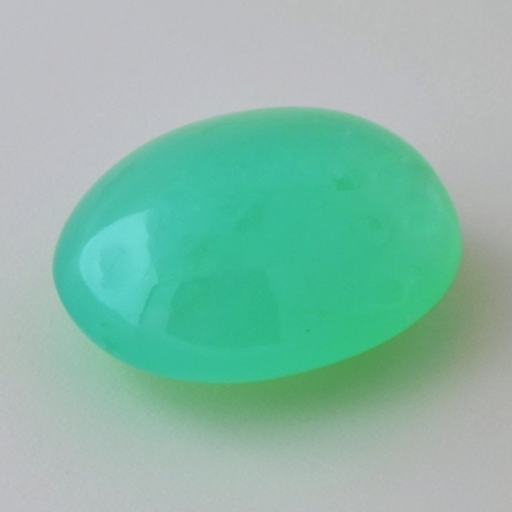 Chrysoprase cabochon oval green 51.36 ct