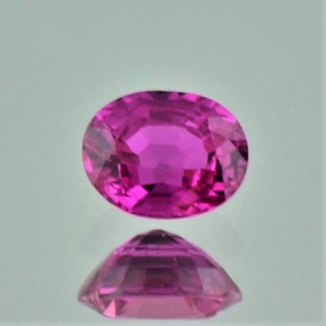 Ruby oval pinkish red unheated 1.10 ct