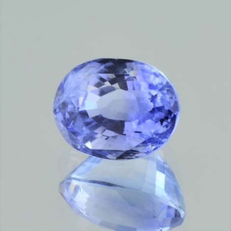 Saphir oval hellblau ungebrannt 5,50 ct