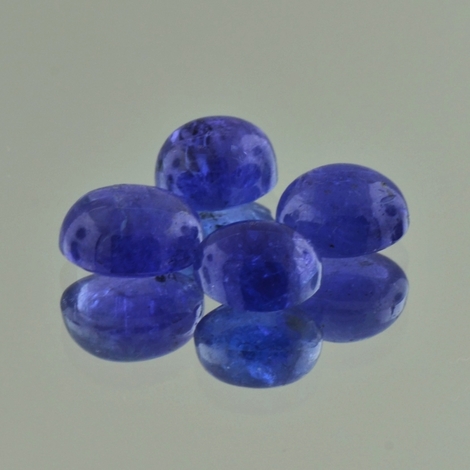 Tansanit Lot Cabochon oval blau 15,82 ct