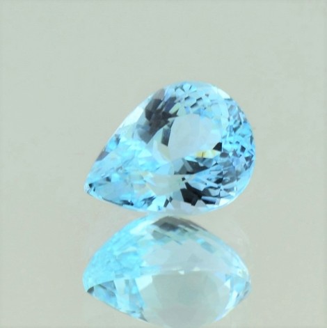 Paraiba Tourmaline pear light blue 3.38 ct