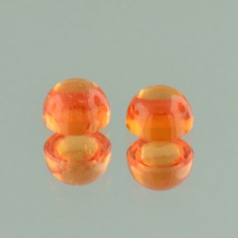 Mandarin Granat Duo Cabochon rund orange 3,00 ct Mandarin Granat Duo Cabochon rund orange 3,00 ct