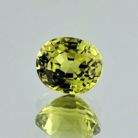 Mali-Garnet oval yellow green 2.49 ct