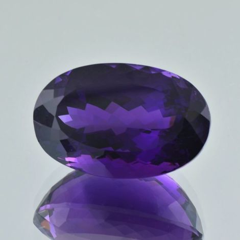 Amethyst oval intense violet 46.96 ct