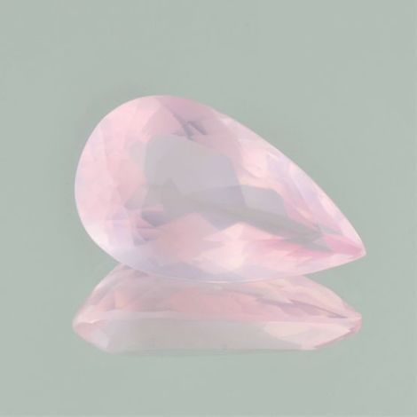 Rose-Quartz pear pink 33.85 ct