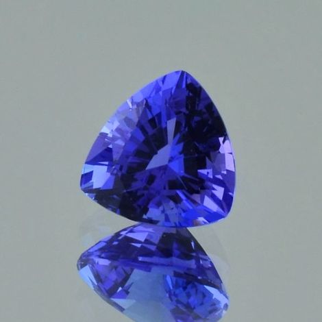 Tanzanite trillion intense blue 2.77 ct