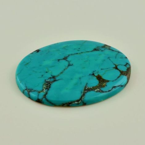 Türkis, oval (37,63 ct.) aus Tibet Türkis, oval (37,63 ct.) aus Tibet
