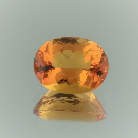 Imperial-Topas oval orange untreated 6.11 ct