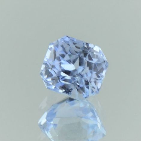 Saphir octagon hellblau unbehandelt 3,23 ct