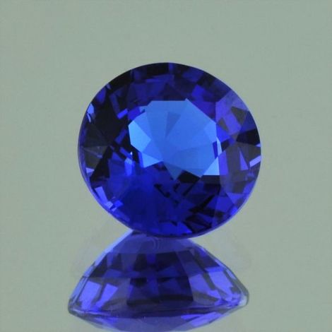 Tansanit, Rund facettiert (4,05 ct.) aus Tansania (Merelani Hills) Tansanit, Rund facettiert (4,05 ct.) aus Tansania (Merelani Hills)