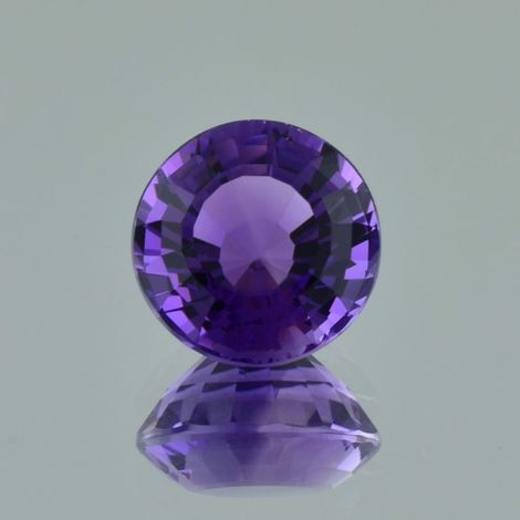 Amethyst round violet 8.48 ct
