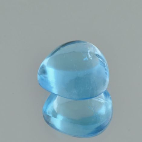 Blautopas, Tropfen Cabochon (17,16 ct.) aus Brasilien Blautopas, Tropfen Cabochon (17,16 ct.) aus Brasilien