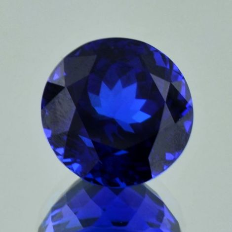 Tanzanite round intense blue 23.58 ct