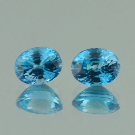 Zirkon Duo oval blau 9,92 ct