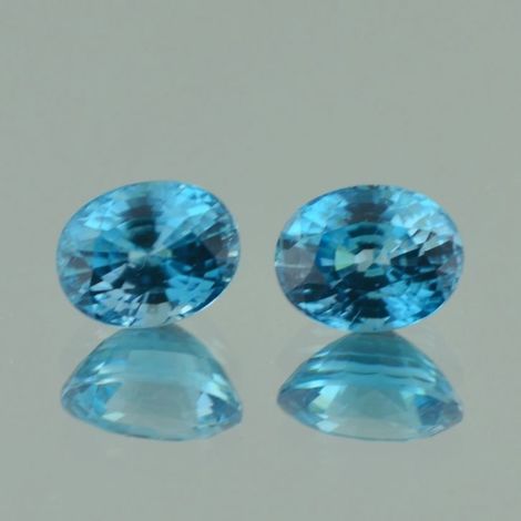 Zirkon Duo oval blau 9,92 ct