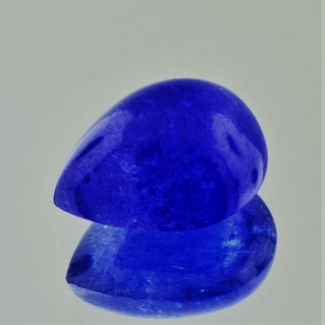 Tanzanite cabochon pear blue 11.30 ct.