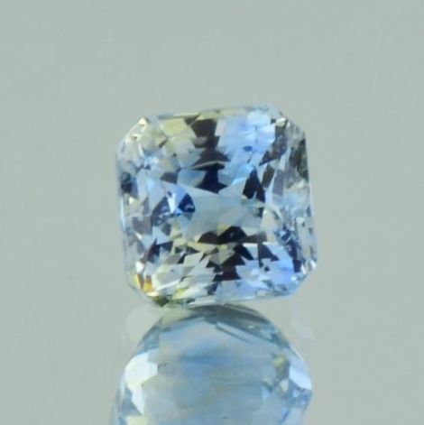 Sapphire octagon-princess bicolor unheated 3.49 ct