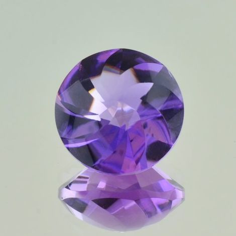 Amethyst round fantasy violet 13.98 ct