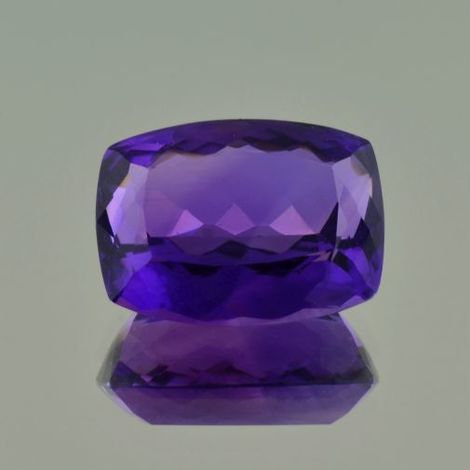 Amethyst cushion violet 24.38 ct