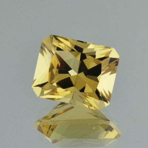 Citrine Design-Octagon yellow unheated 18.31 ct