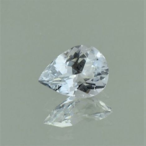 Sapphire pear colorless untreated 2.55 ct