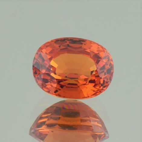 Mandarin-Granat oval orange 4.41 ct