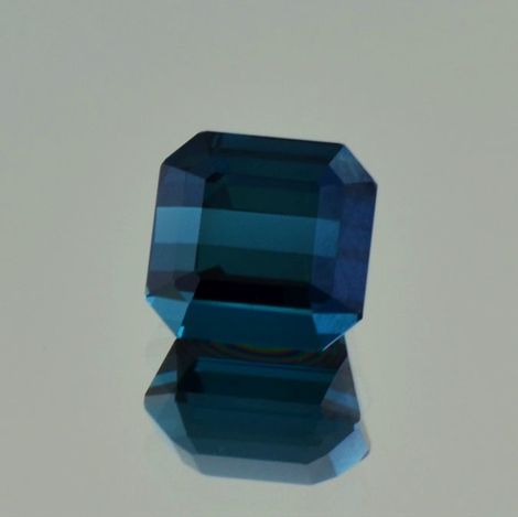 Indicolite Tourmaline octagon blue 4.47 ct