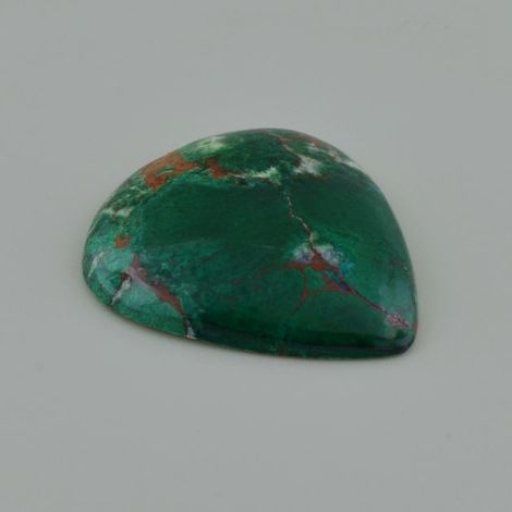 Chrysokoll, Tropfen Cabochon (43,19 ct.) aus Afrika Chrysokoll, Tropfen Cabochon (43,19 ct.) aus Afrika