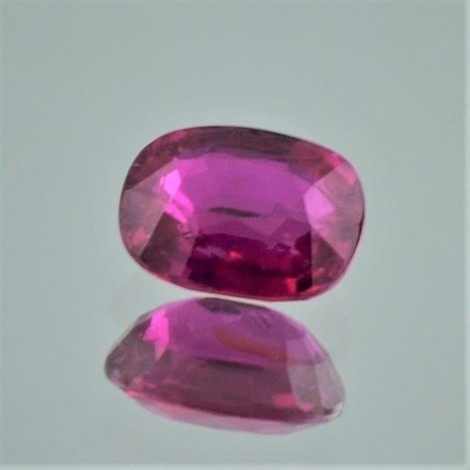 Ruby cushion pinkish red unheated 2.36 ct.