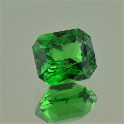 Tsavorit, Achteck-Princess facettiert (3,54 ct.) aus Kenia (Taita Hills)